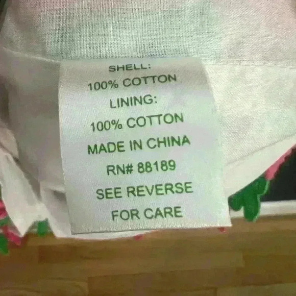 Lilly Pulitzer 'PEARL' Dress Pink & Green Crochet Lace Flower Sheath Sz 2 - Picture 4 of 4